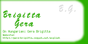 brigitta gera business card